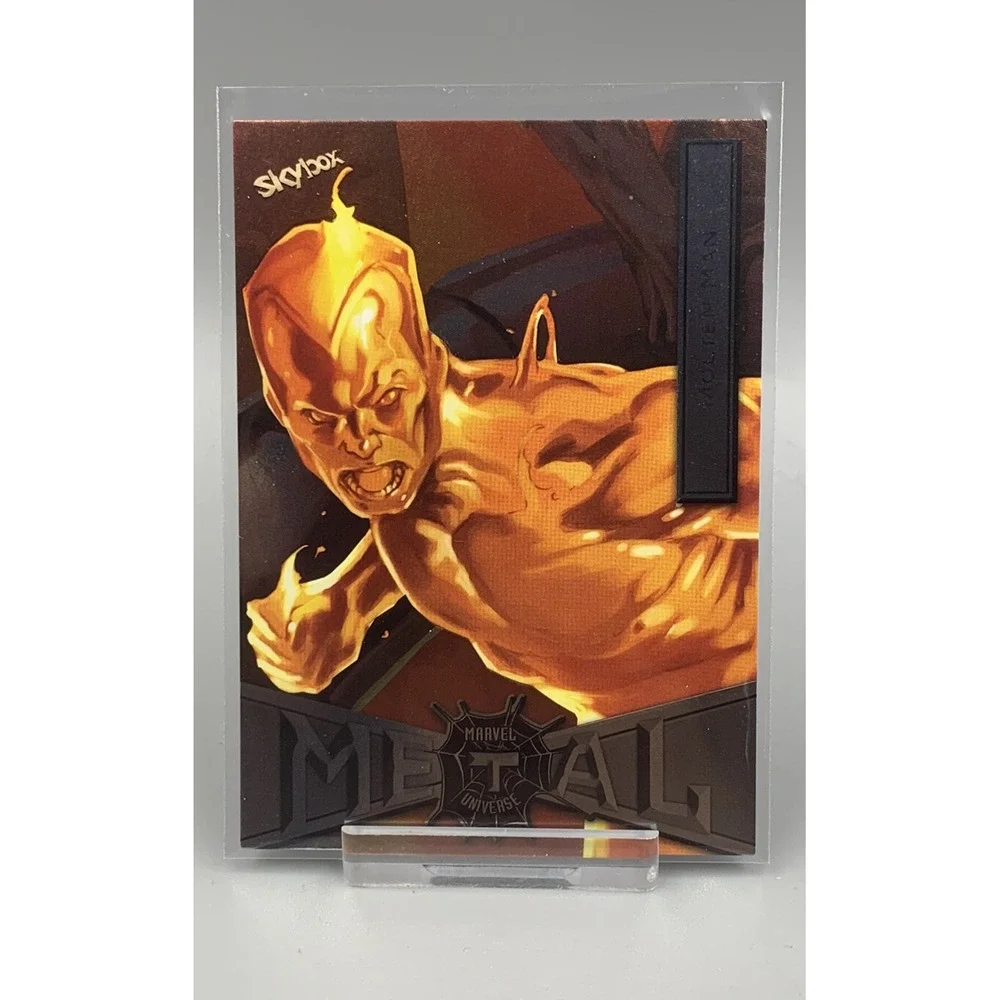 2021 Skybox Marvel Spider-Man Metal Universe Molten Man No.‎ 54